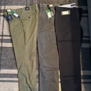 Tommy Hilfiger Men's Chino Pants - Straight Fit - 32 x 34 (THREE TOTAL PAIRS)